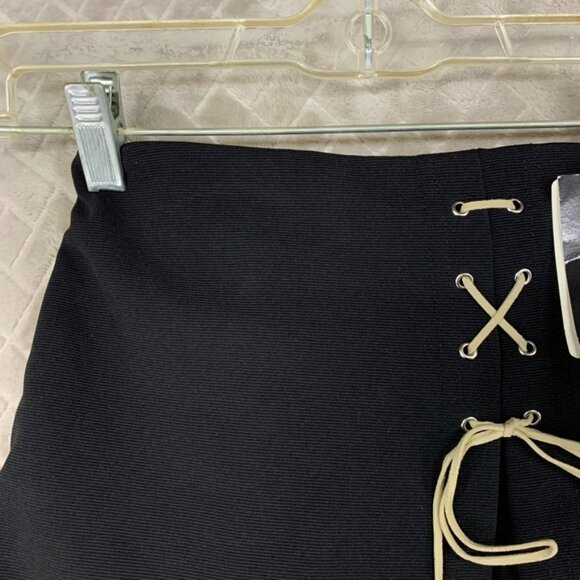 Next Concept Girls 5 Skort Black Short Mini Vintage Y2K Stretch Pull On - Picture 2 of 16